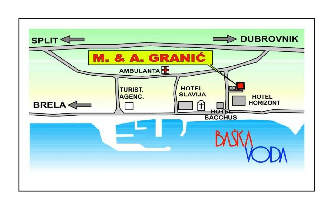 Apartmani Mare Baška Voda Kültér fotó